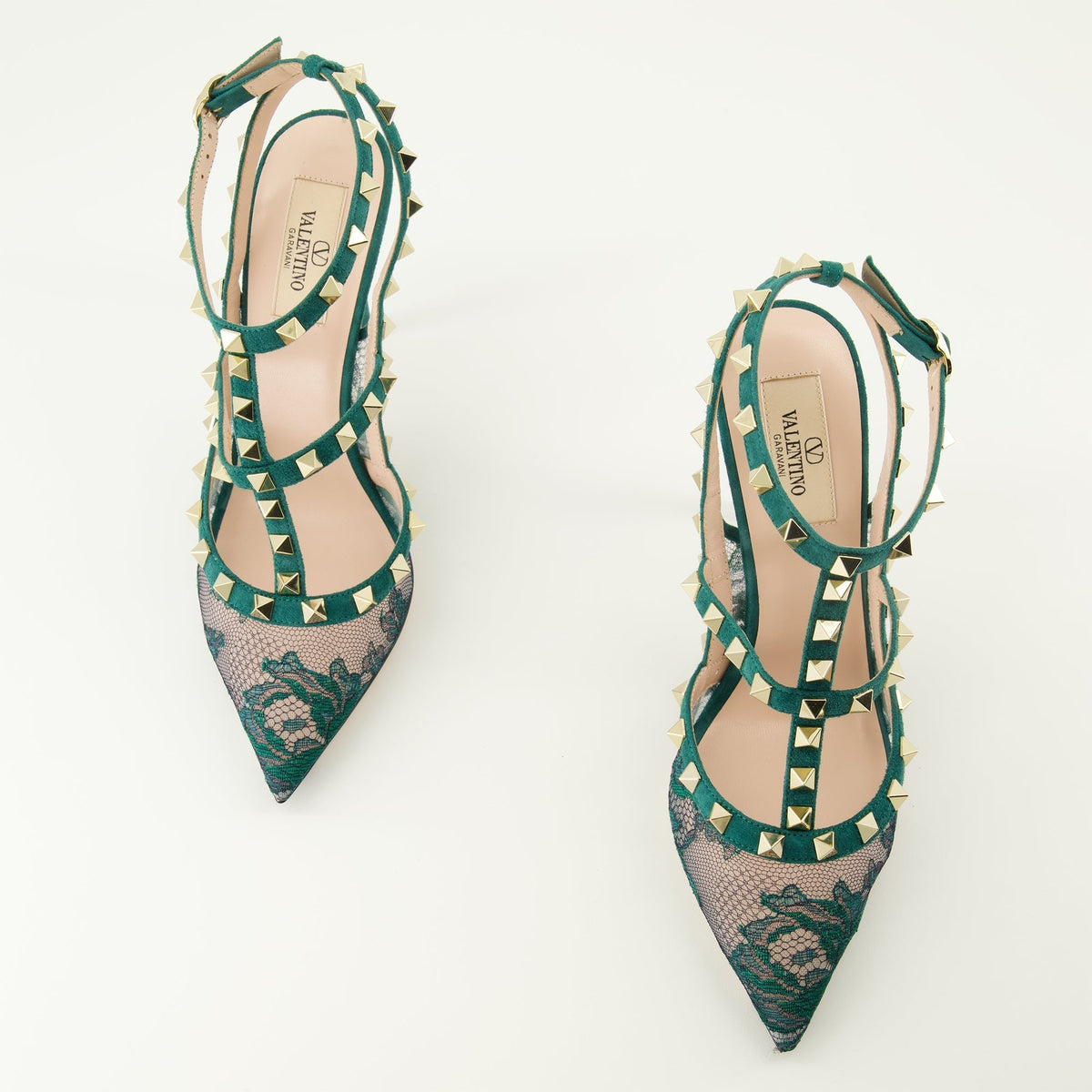 Rockstud Lace Pumps