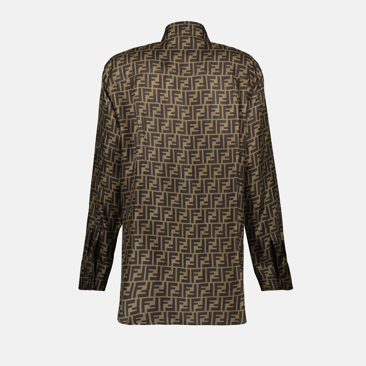 FF Brown Silk Shirt
