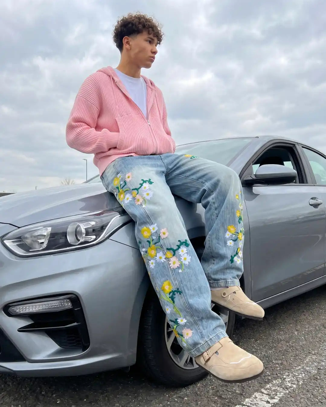 "PETAL" Embroidered Trousers