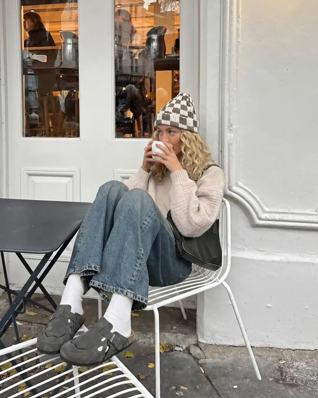 "SAYKO" Stone Grey Clogs