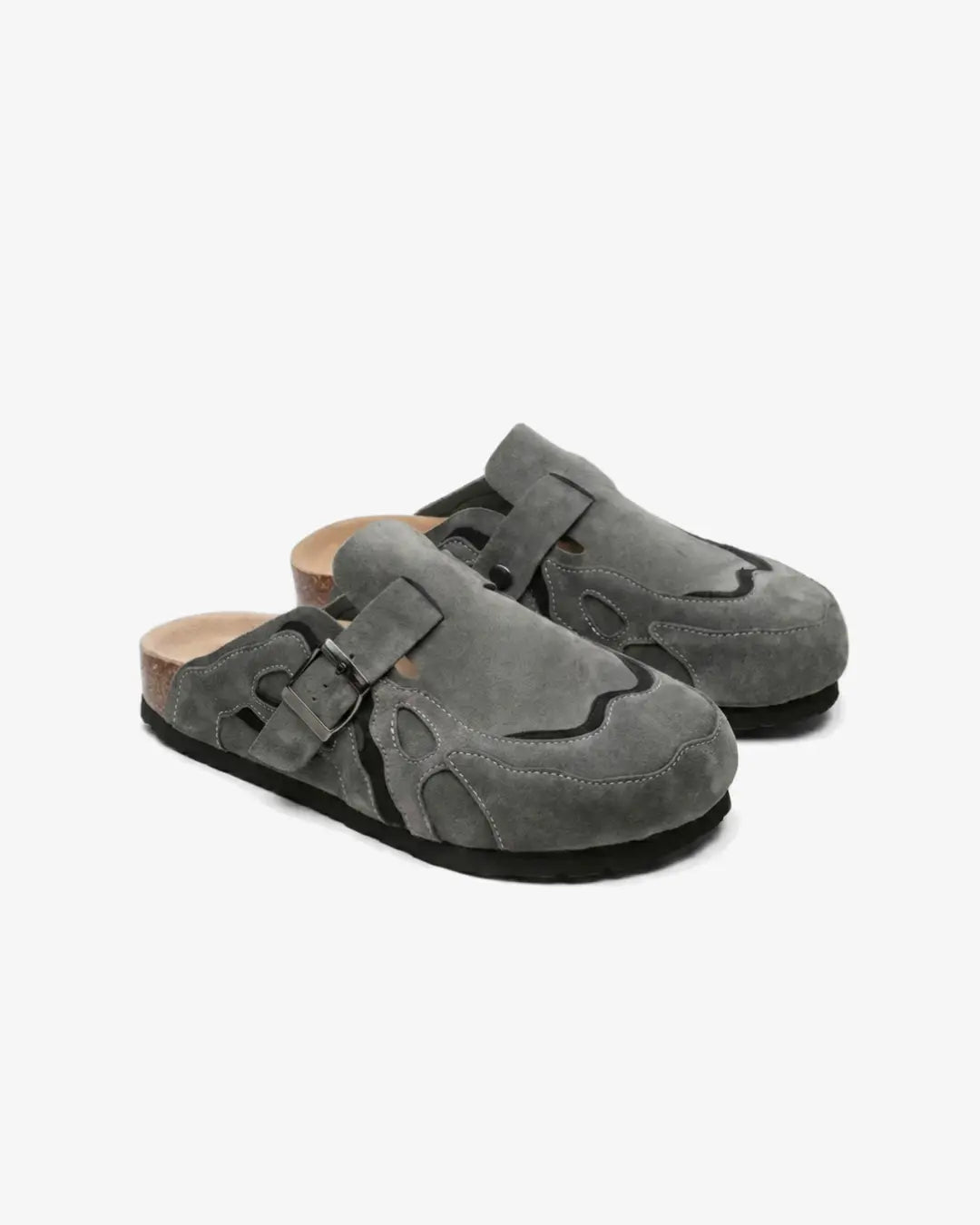 "SAYKO" Stone Grey Clogs