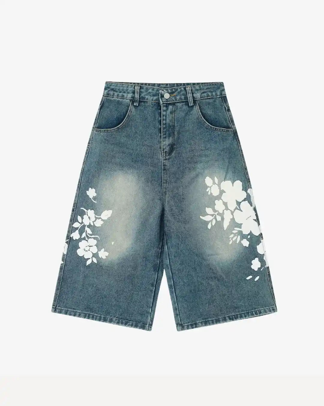 "UPSHINE" Graphic Jorts