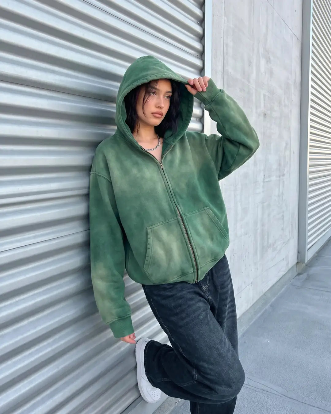 "MONDIAL" Washed Zip-Up