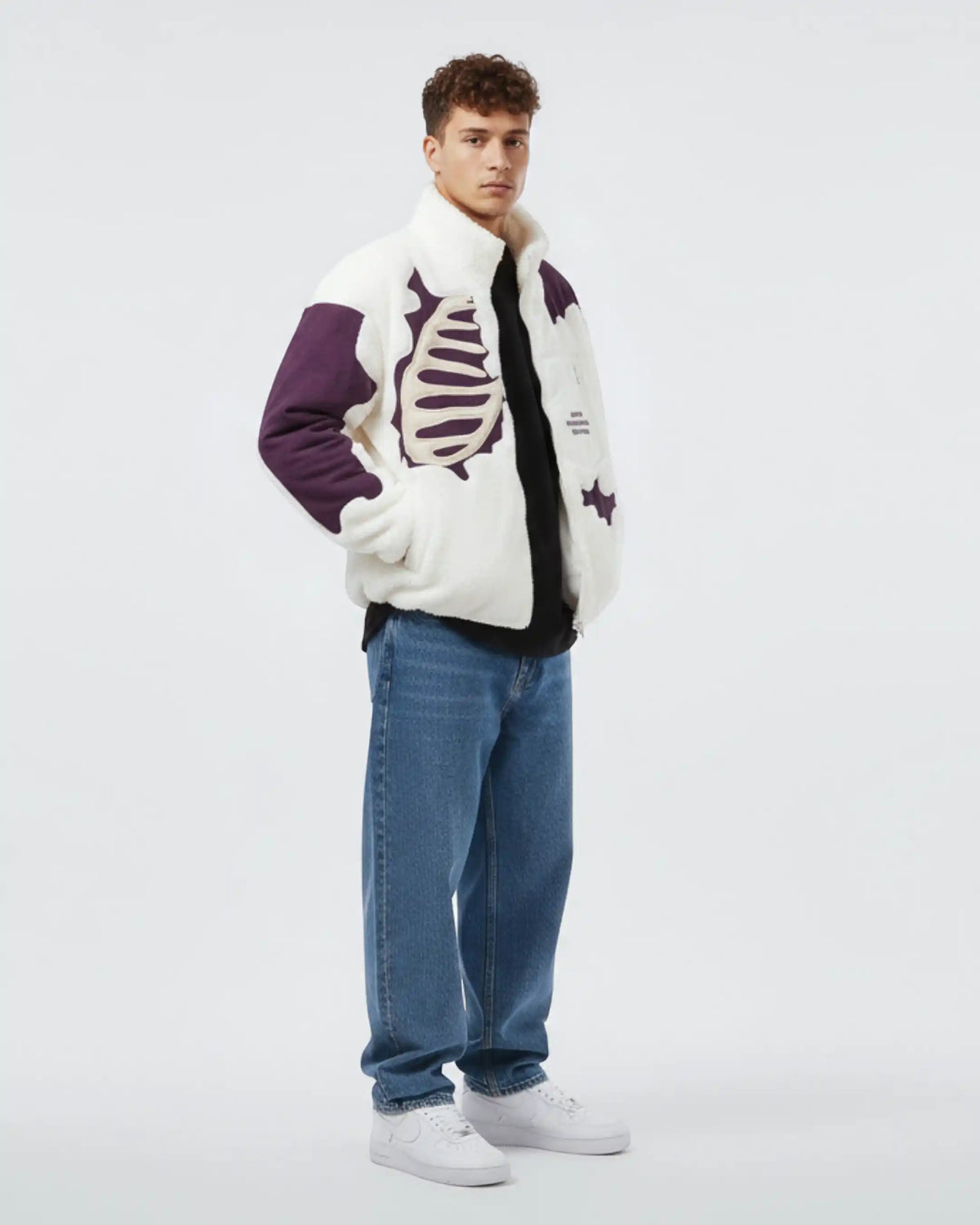 "FALLING" Fleece Jacket