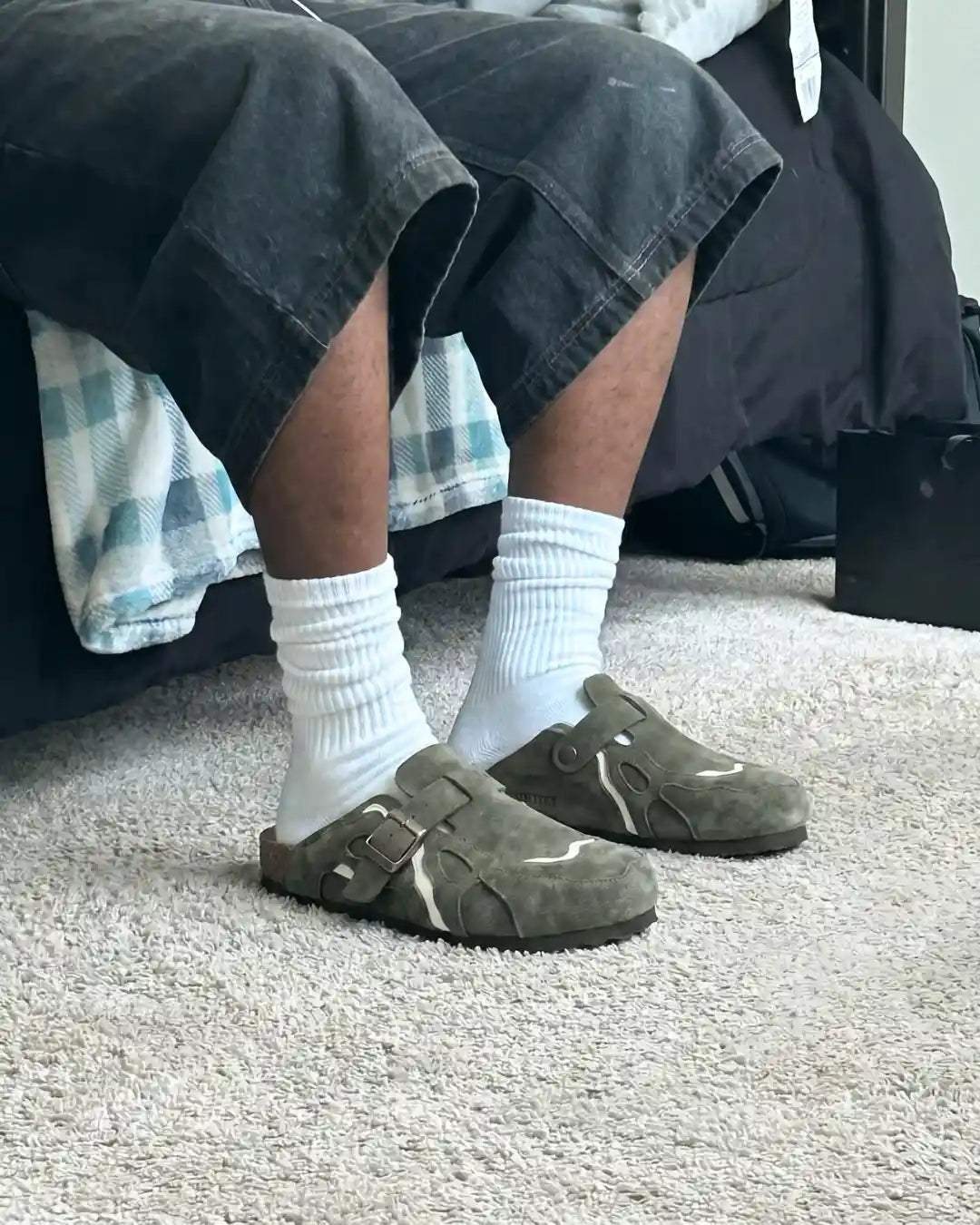 "SAYKO" Forest Green Clogs