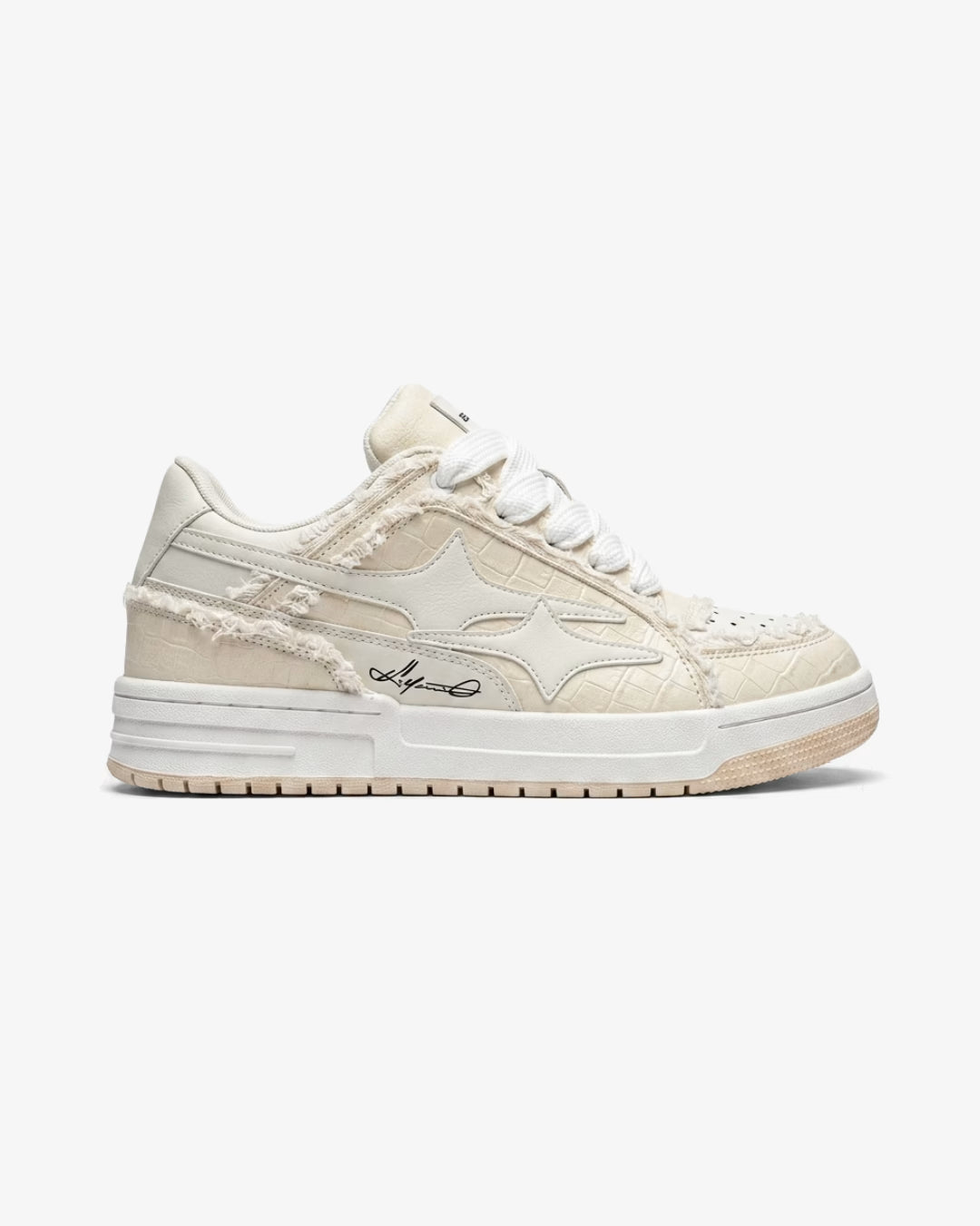 "AIRLINE" Ivory Cream Sneakers