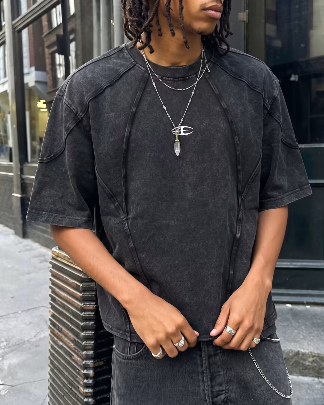 "FORGE" Distressed T-Shirt