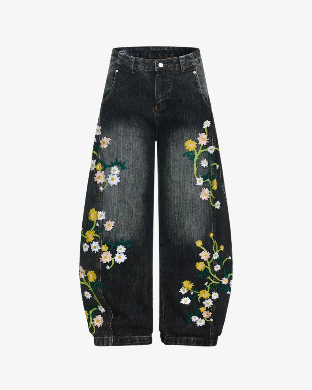 "PETAL" Embroidered Trousers