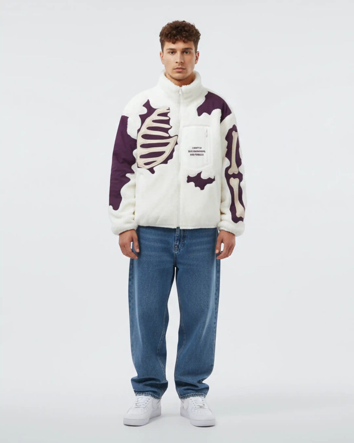 "FALLING" Fleece Jacket