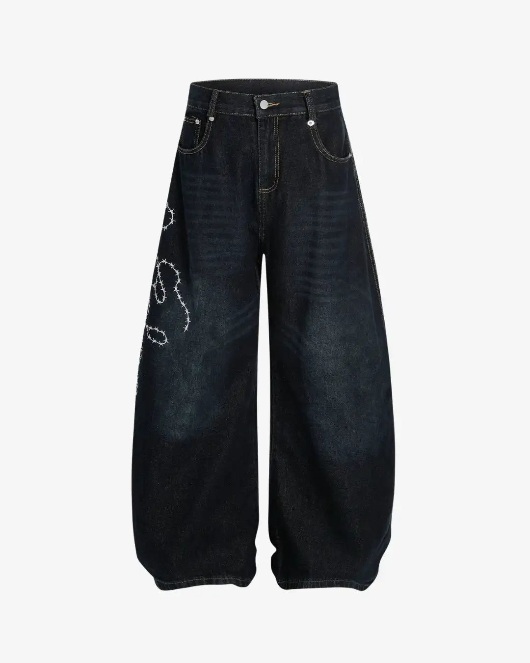 "SYLIA" Embroidered Trousers