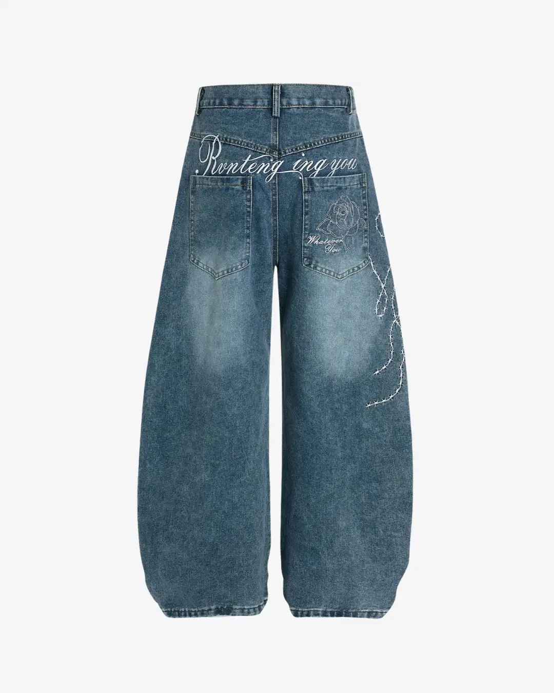 "SYLIA" Embroidered Trousers