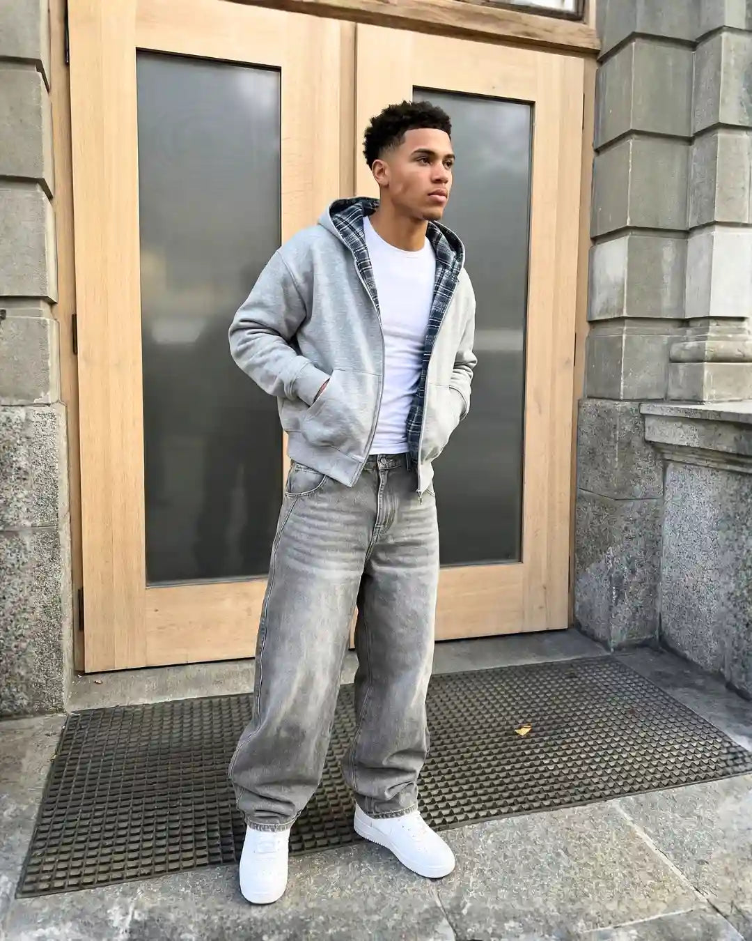 "REVERSE" Double Zip-Up