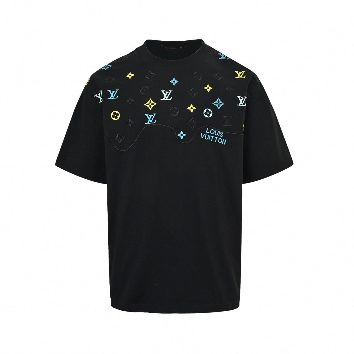 Embroidered Pastel Monogram Tee