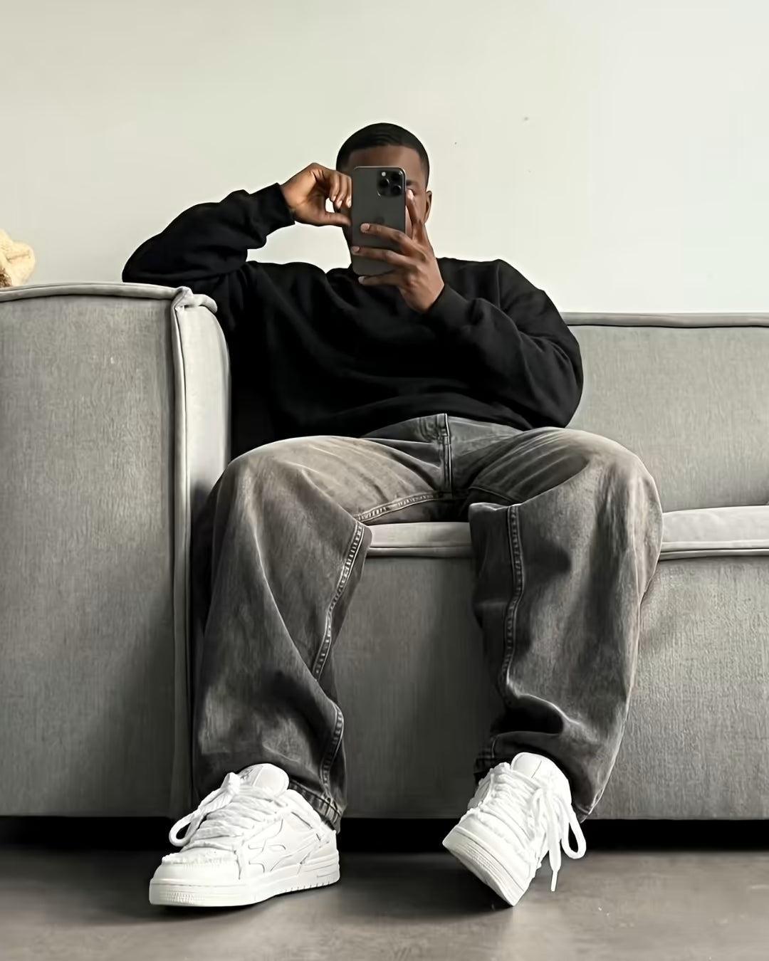 "AIRLINE" Cloud White Sneakers