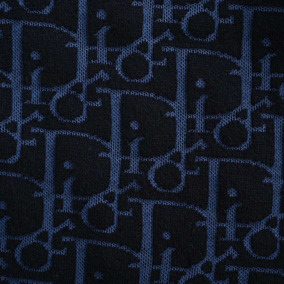 Monogram Knit Full-Zip Statement Hoodie