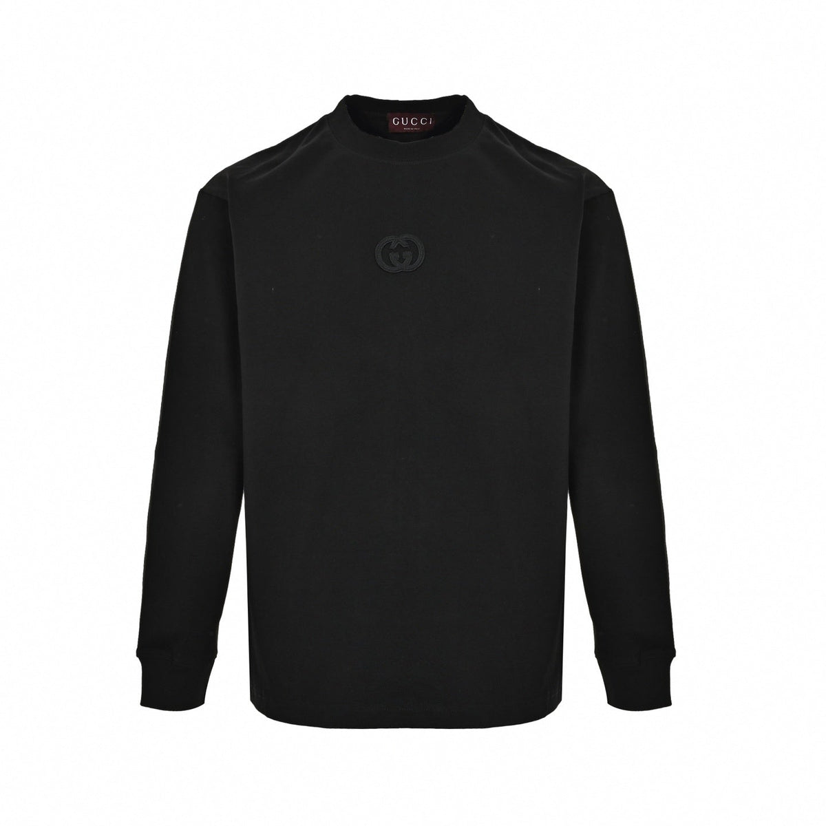 Tonal Interlocking G Long-Sleeve Crewneck