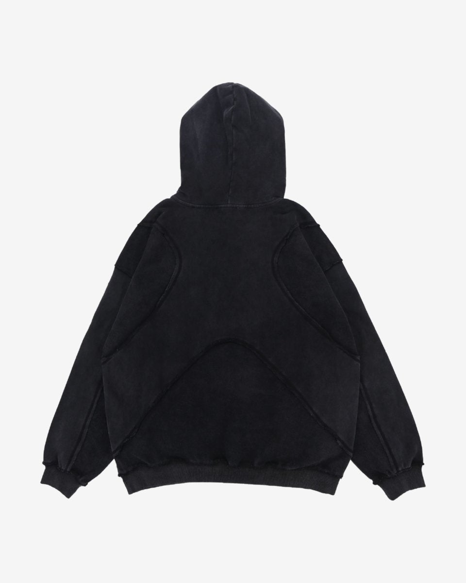 "BLOCKY" Distressed Hoodie