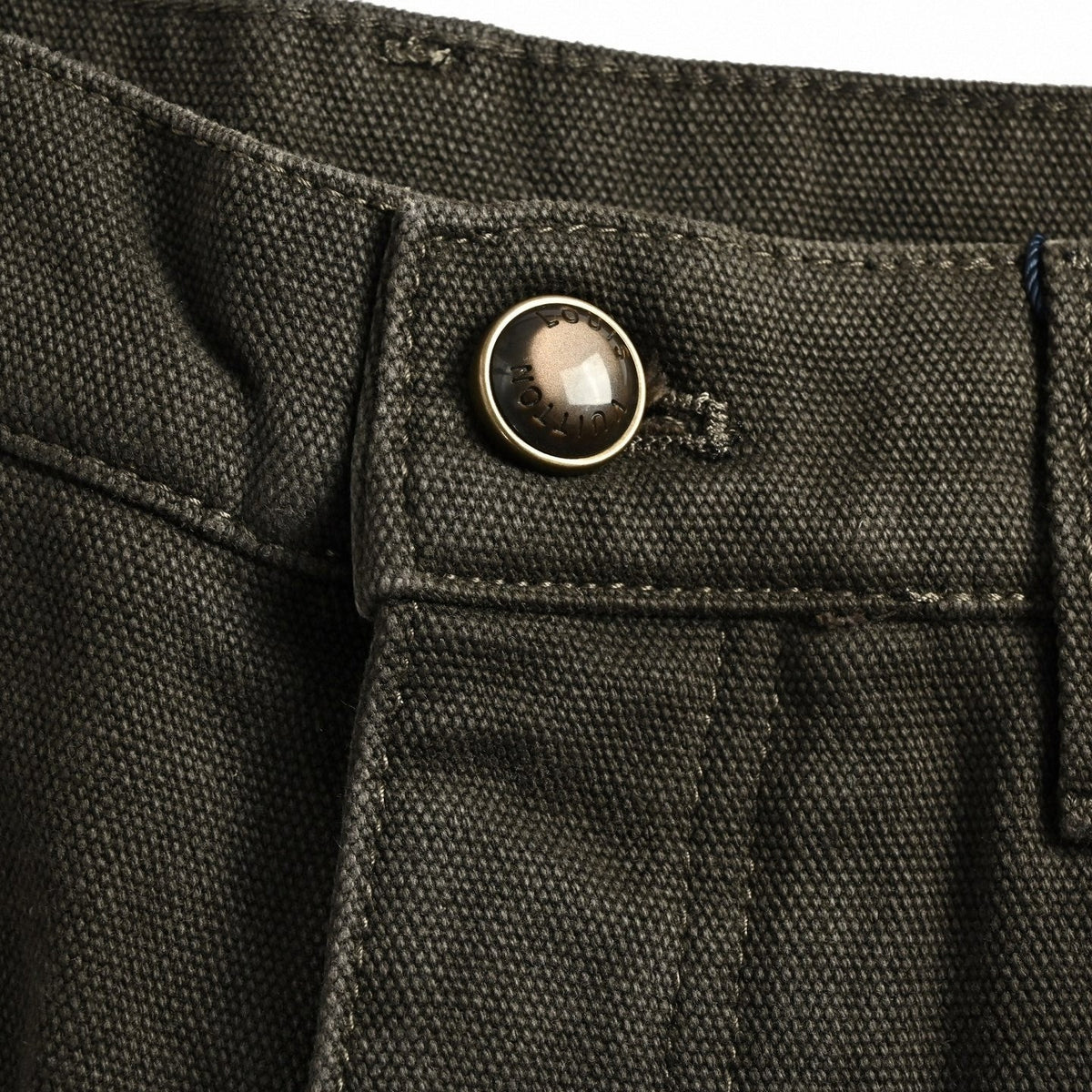 Monogram Cuff Canvas Workwear Pants