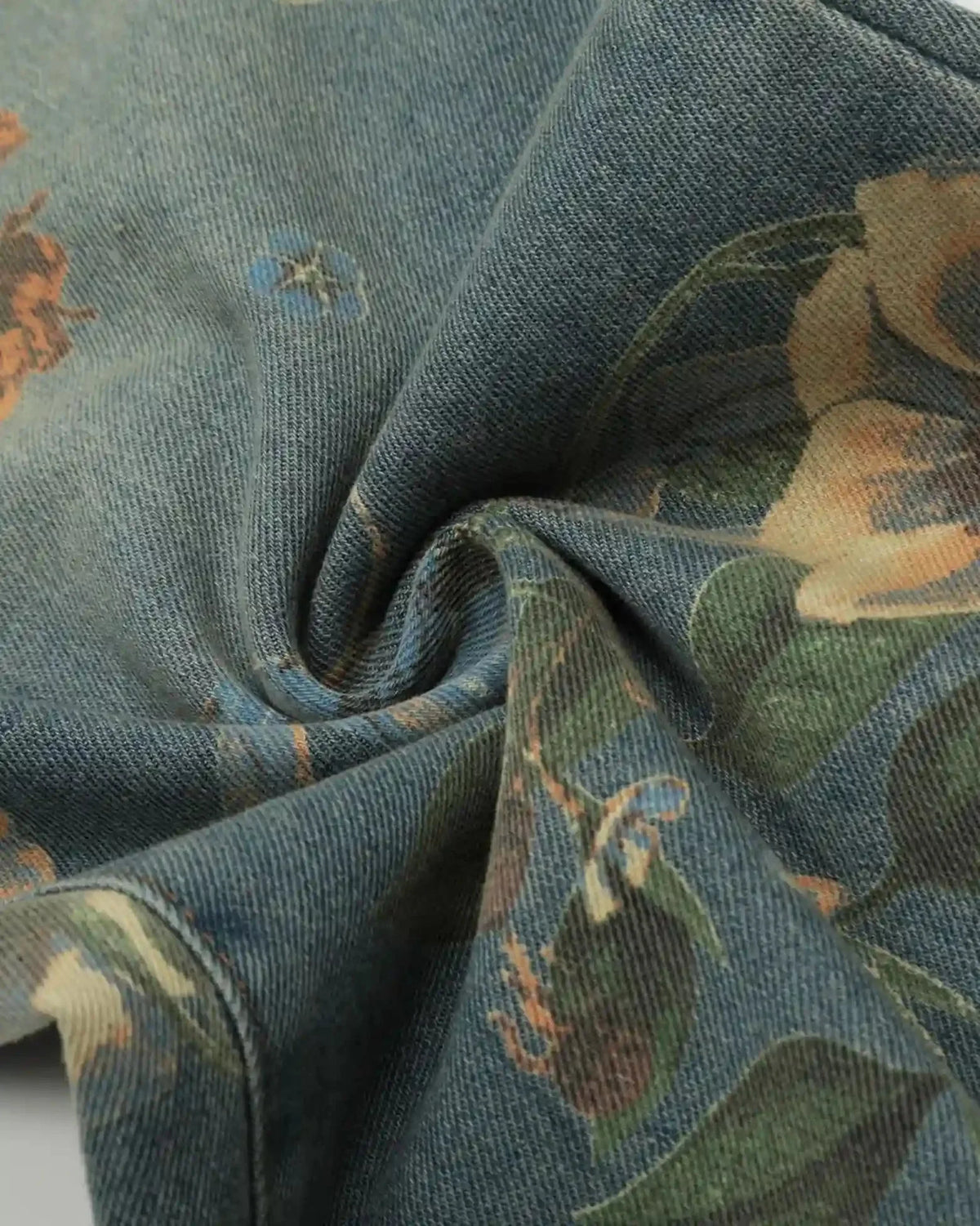 "FLORAL" Graphic Trousers