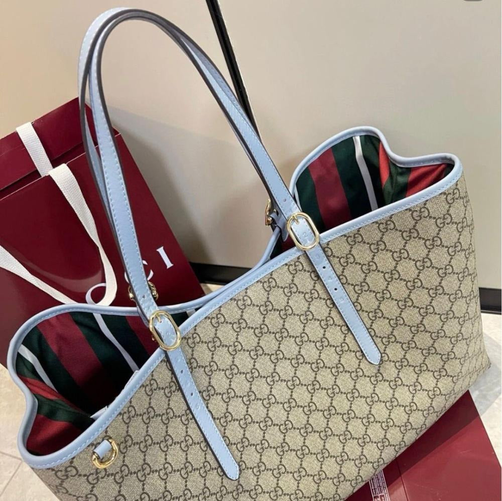 Large Gg-emblem-shopper By Gucci