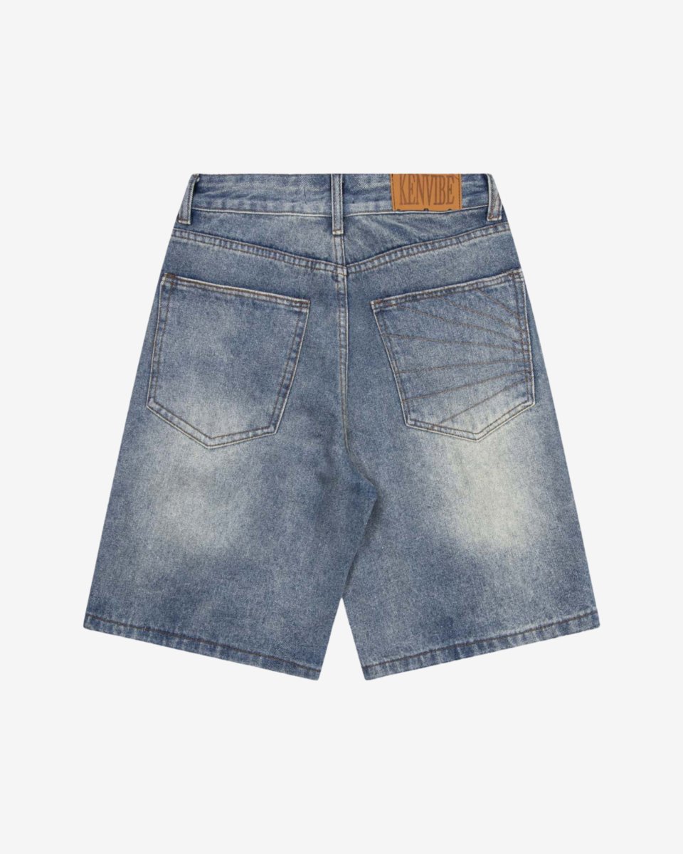 "SHKRELI" Denim Jorts