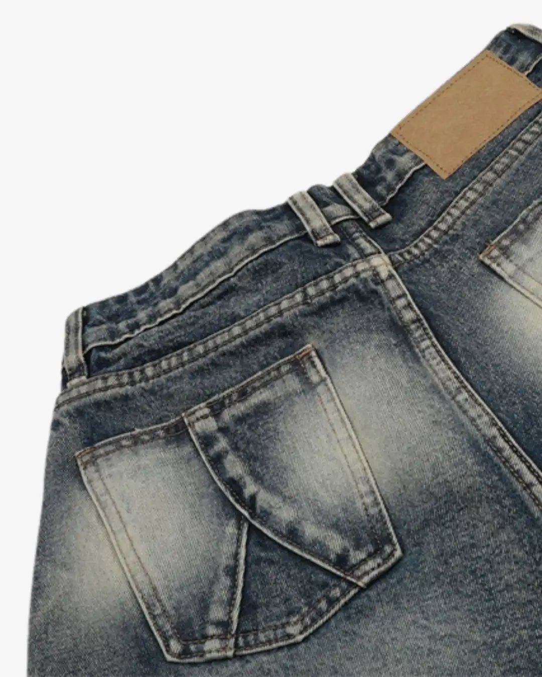 "LOWFILE" Washed Jorts