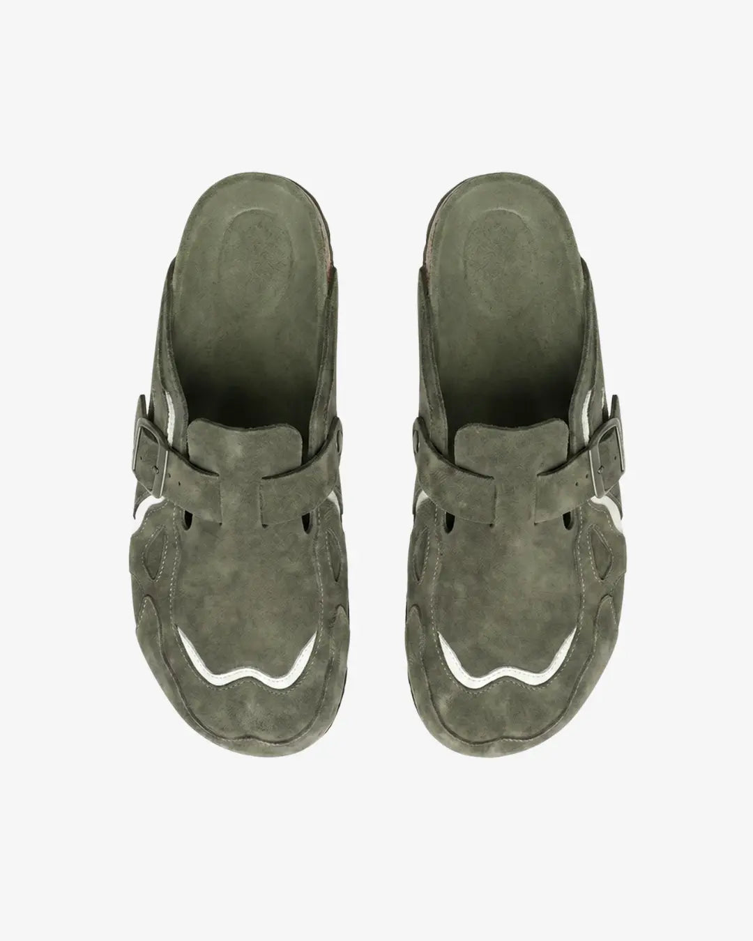 "SAYKO" Forest Green Clogs