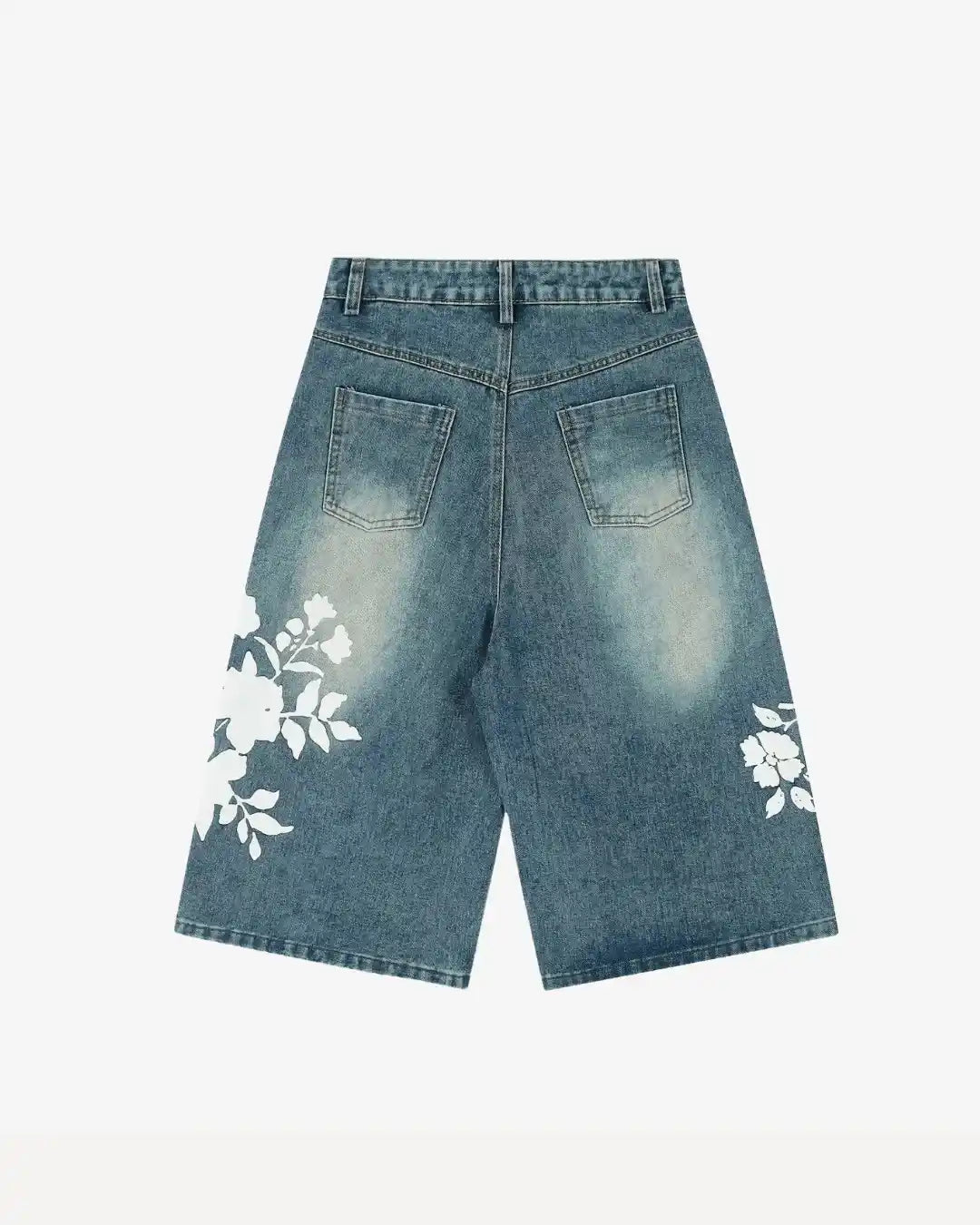 "UPSHINE" Graphic Jorts