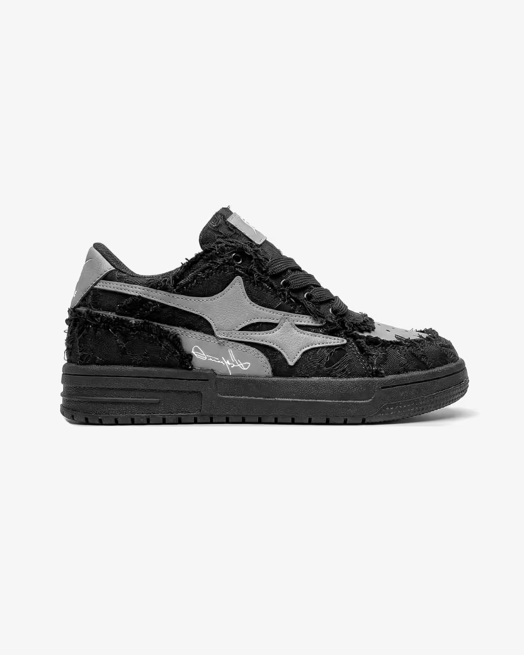 "AIRLINE" Carbon Black Sneakers