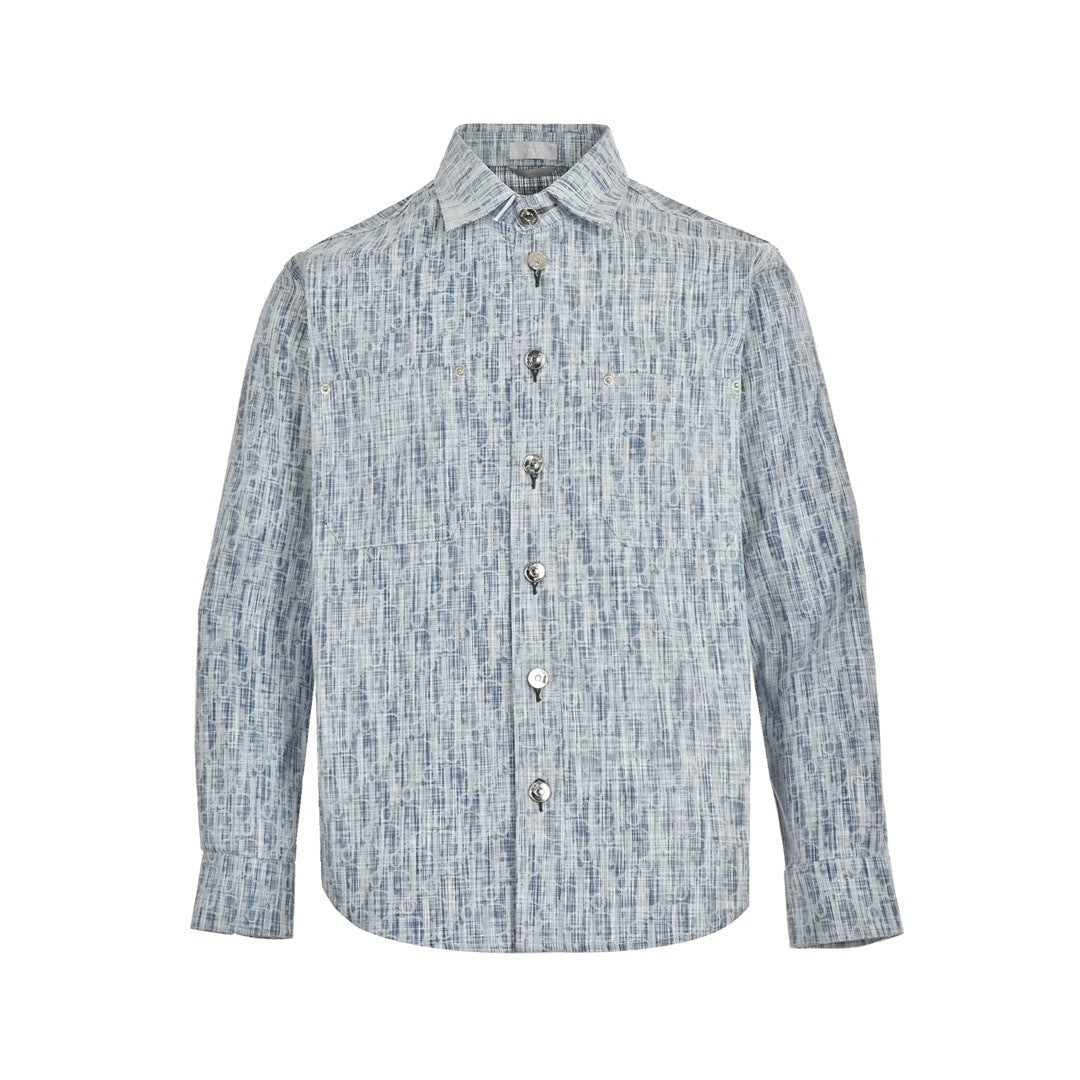 Jacquard Oblique Workwear Shirt
