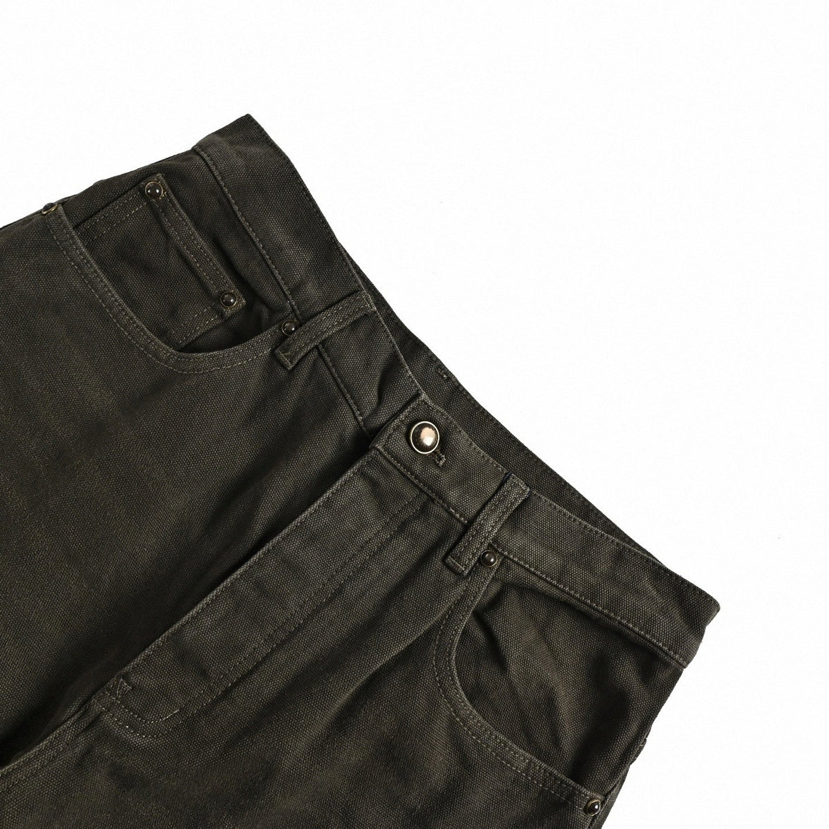 Monogram Cuff Canvas Workwear Pants