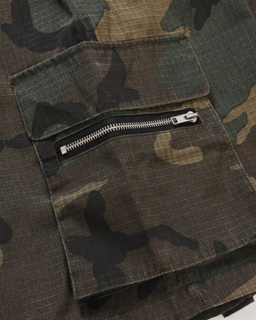 "MILITARY" Camo Shorts