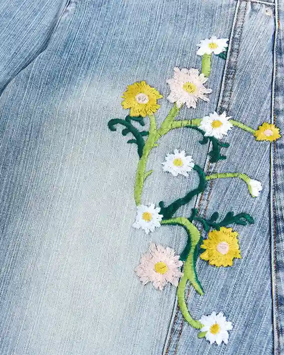 "PETAL" Embroidered Trousers