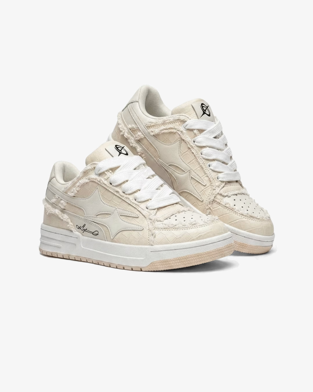 "AIRLINE" Ivory Cream Sneakers