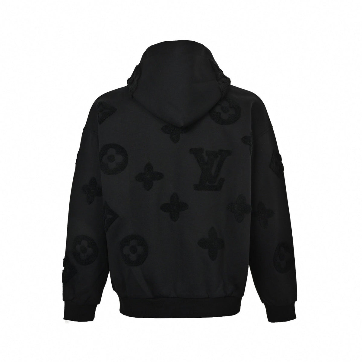 3D Monogram Zip-Up Hoodie