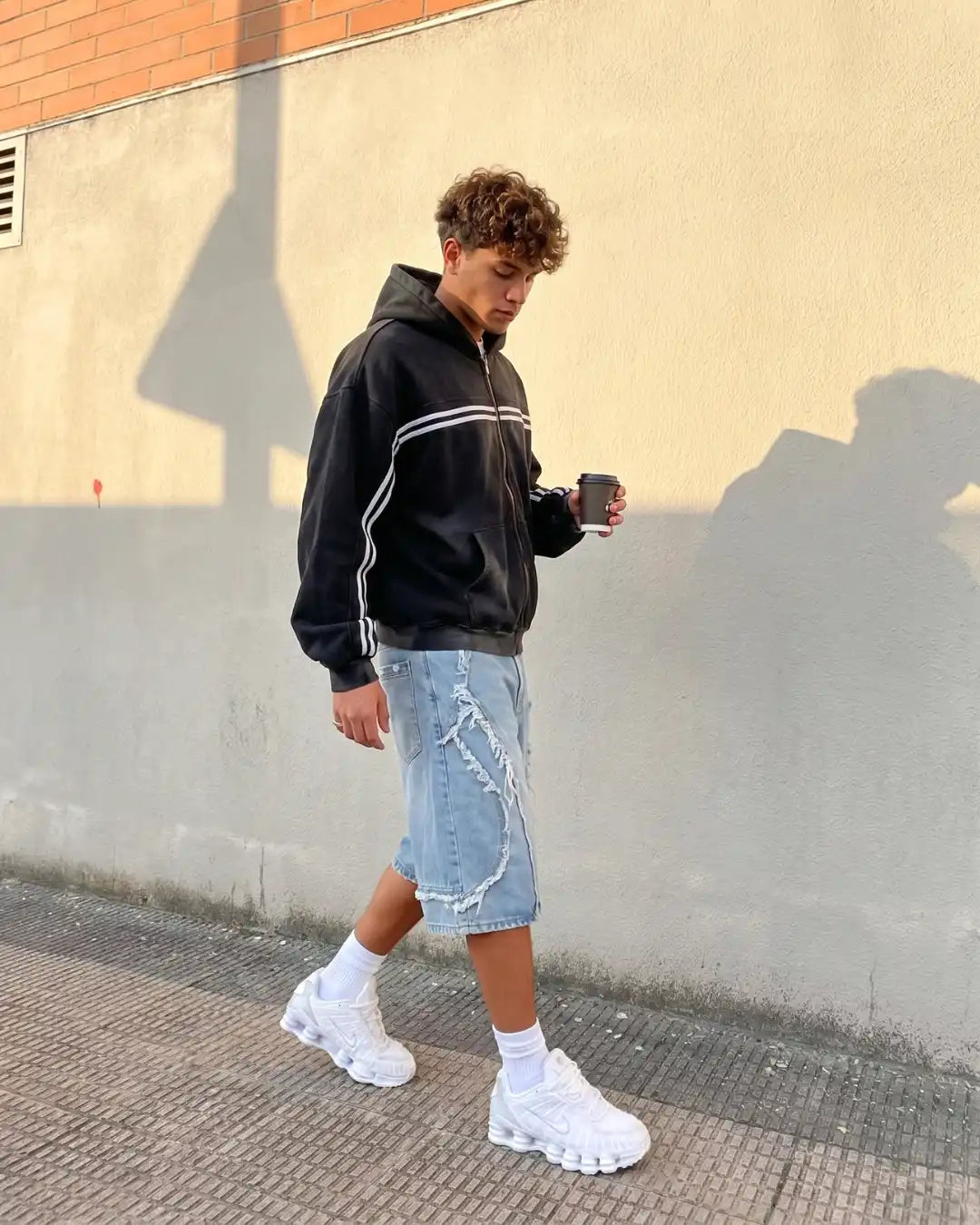 "SLAY" Distressed Jorts