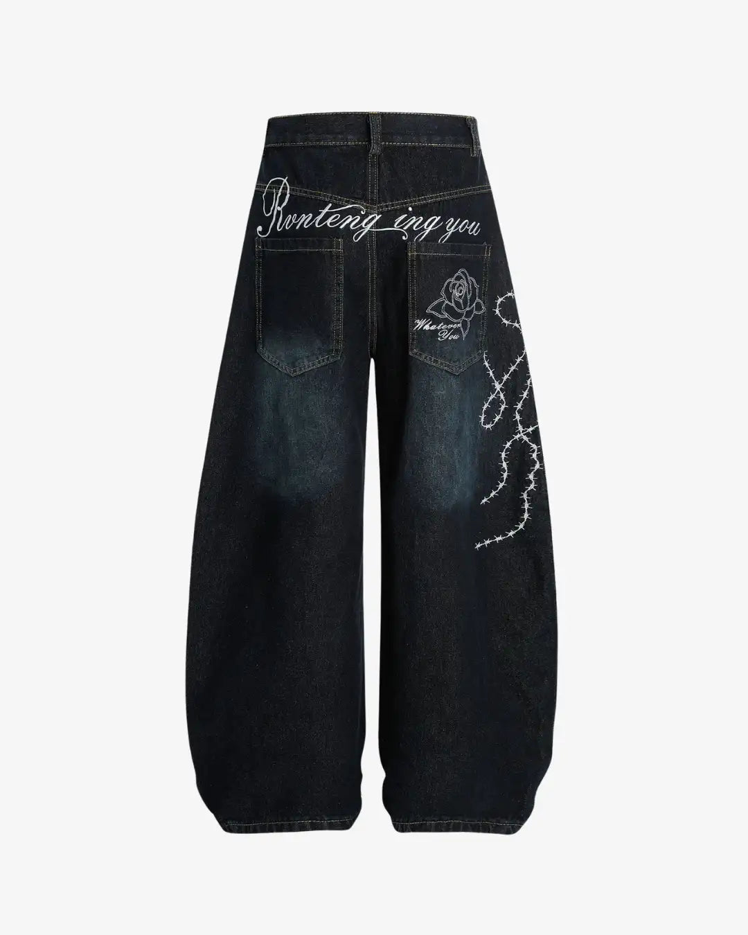 "SYLIA" Embroidered Trousers