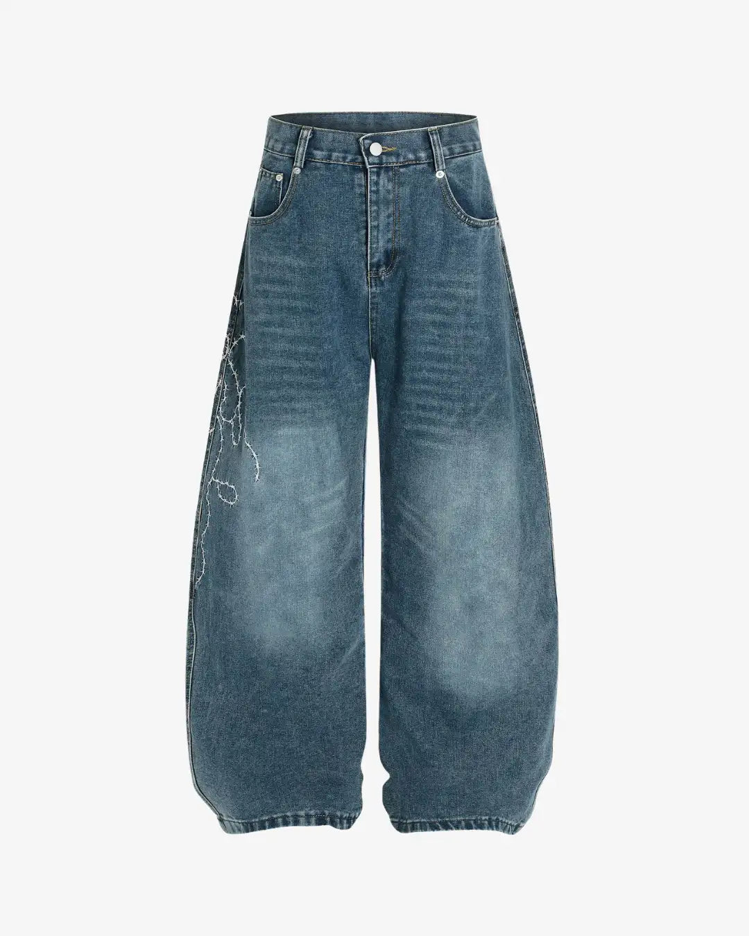 "SYLIA" Embroidered Trousers