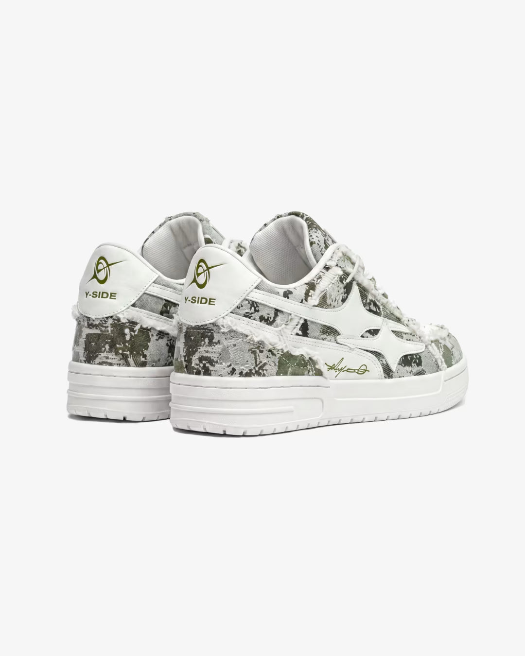 "AIRLINE" Camo Green Sneakers