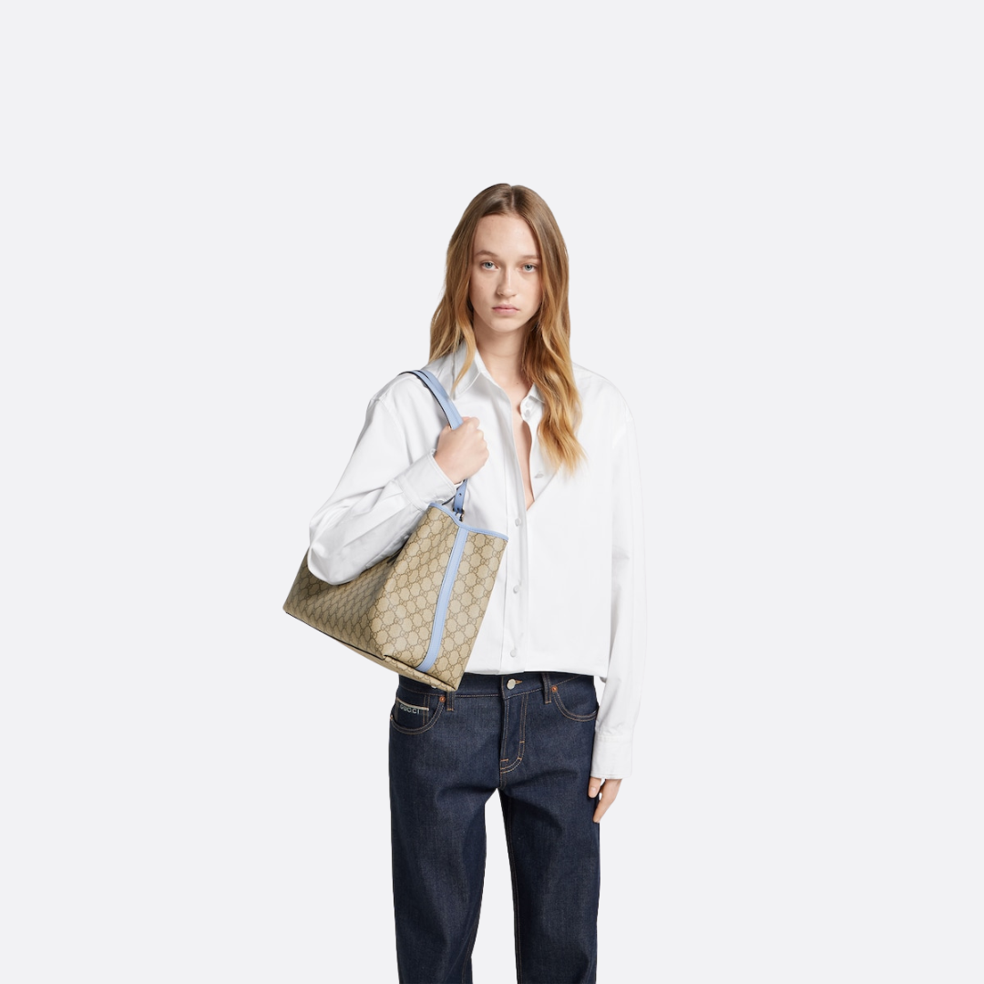 Large Gg-emblem-shopper By Gucci