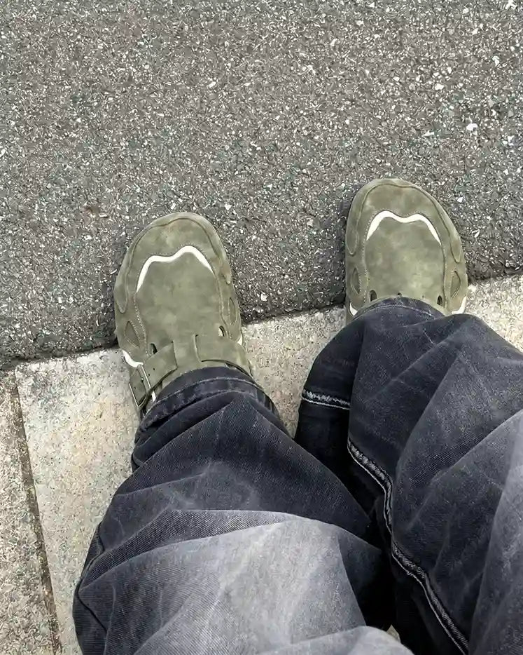 "SAYKO" Forest Green Clogs