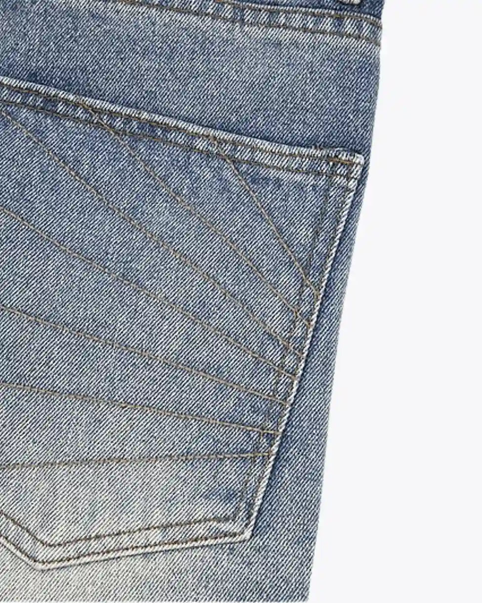 "SHKRELI" Denim Jorts