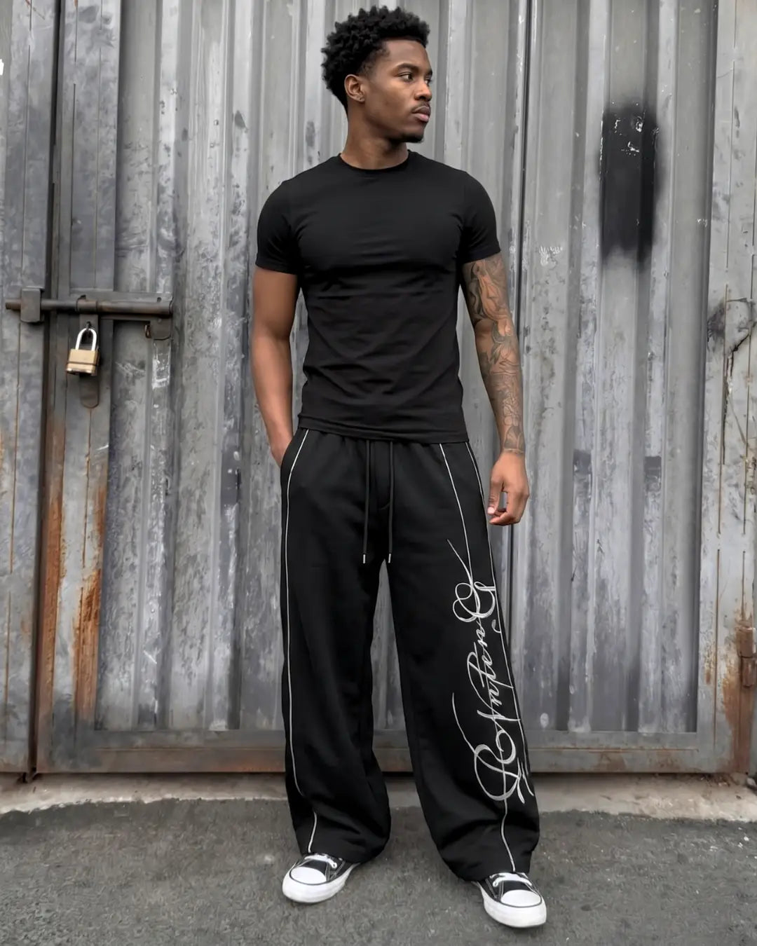 "ROYALTY" Embroidered Joggers