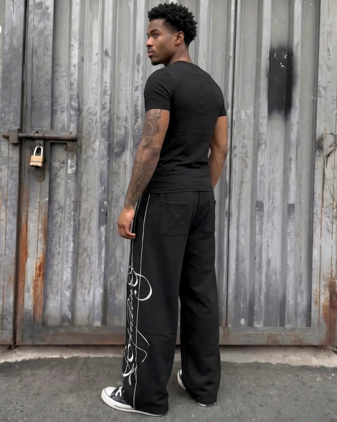 "ROYALTY" Embroidered Joggers