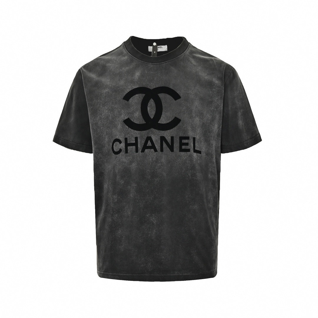 Vintage Wash CC Logo Tee | Washed Black