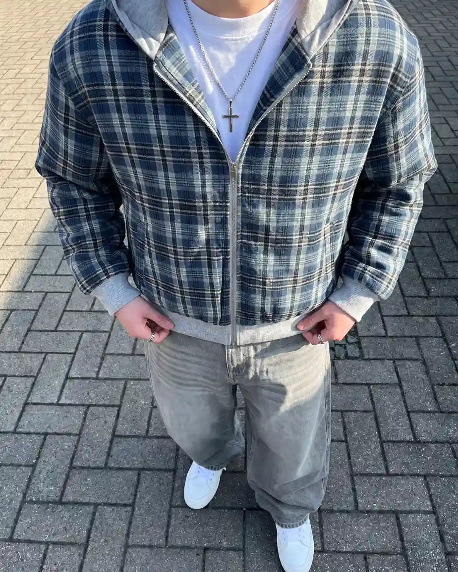 "REVERSE" Double Zip-Up