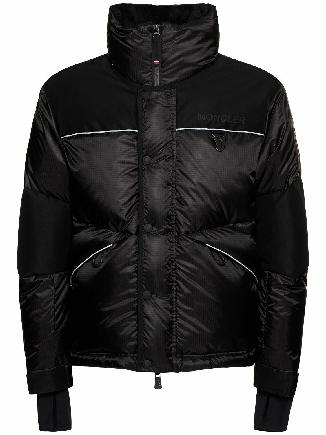 Ripstop Tech Piping Puffer | Black