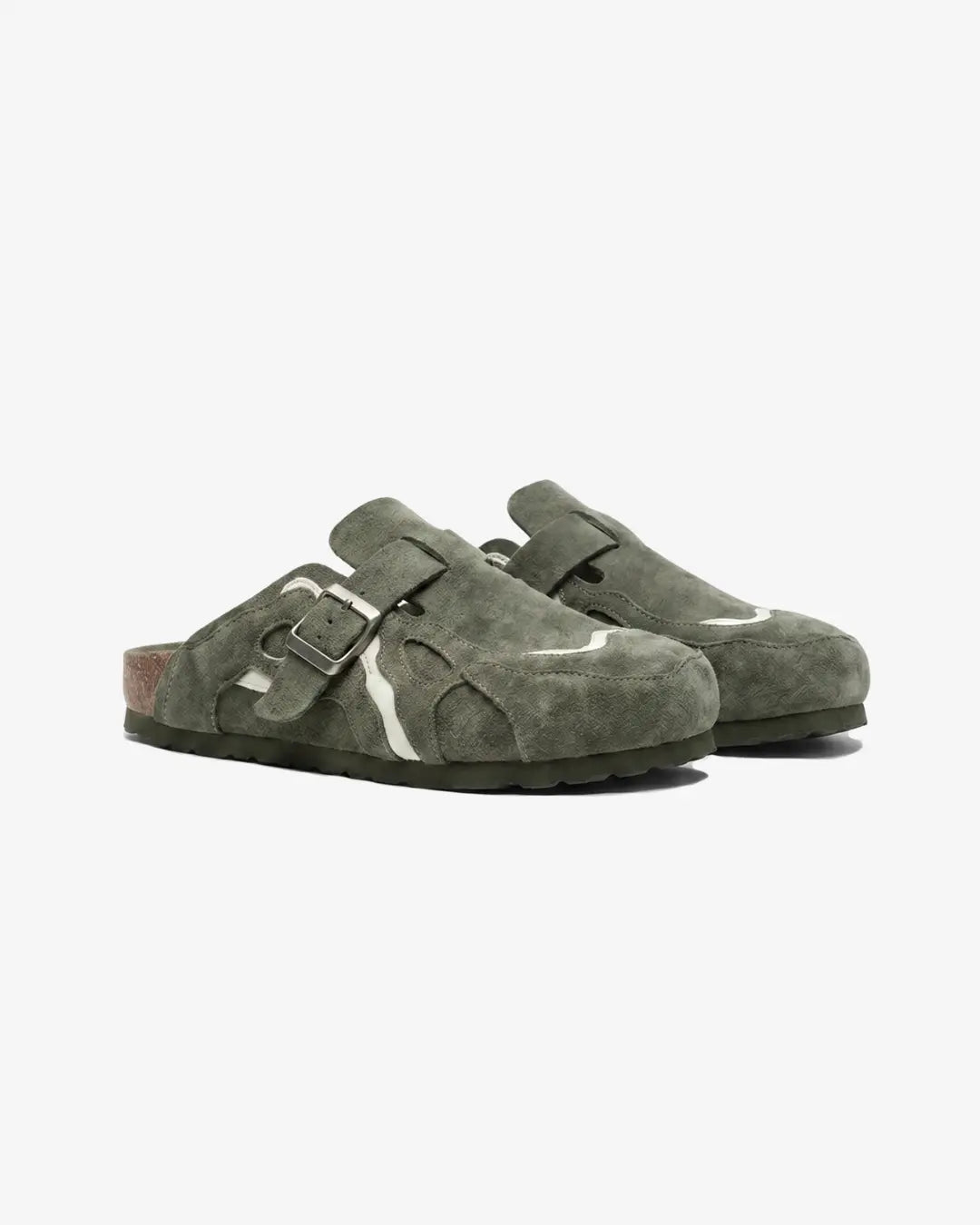 "SAYKO" Forest Green Clogs