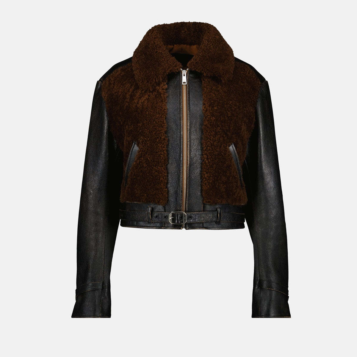 Leather and Wool Jacket