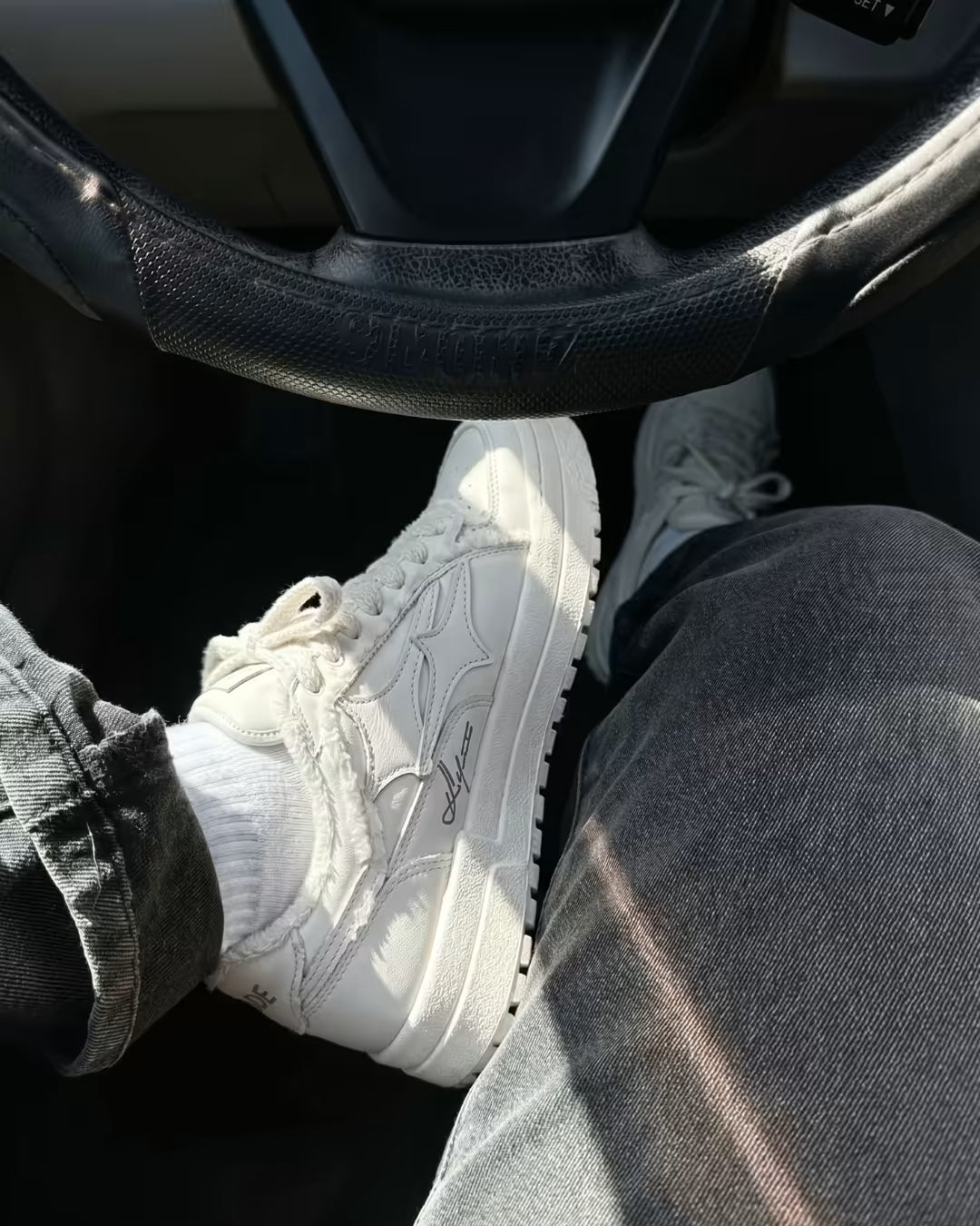 "AIRLINE" Cloud White Sneakers